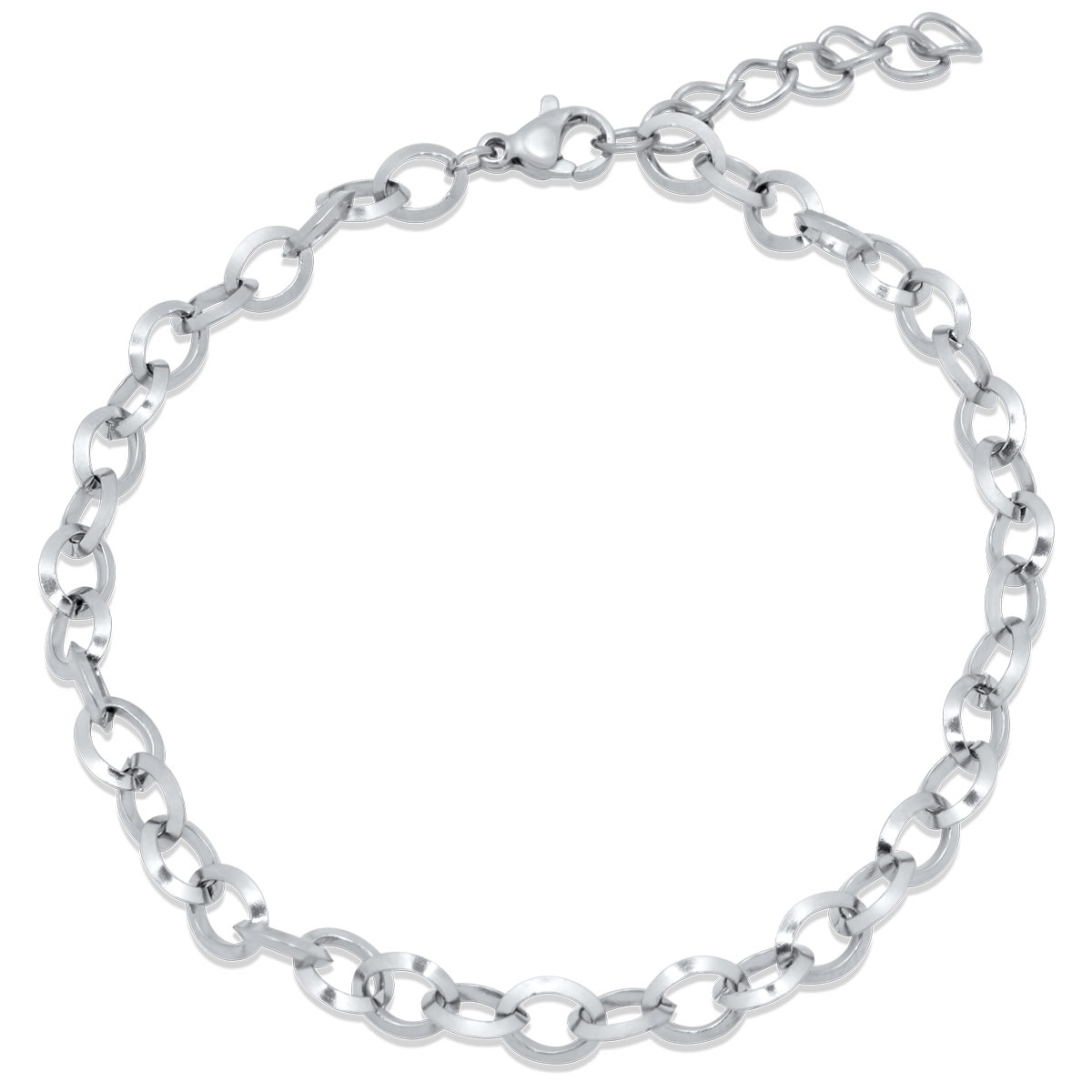 Gaspar Bracelet Silver 5.5MM Βραχιόλι από Ανοξείδωτο Ατσάλι 316L